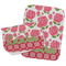 Roses Two Rectangle Burp Cloths - Open & Folded