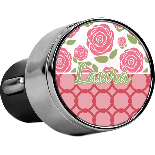 Custom Roses USB Car Charger (Personalized)