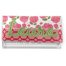 Roses Vinyl Checkbook Cover (Personalized)
