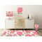 Roses Wall Graphic Decal Wooden Desk