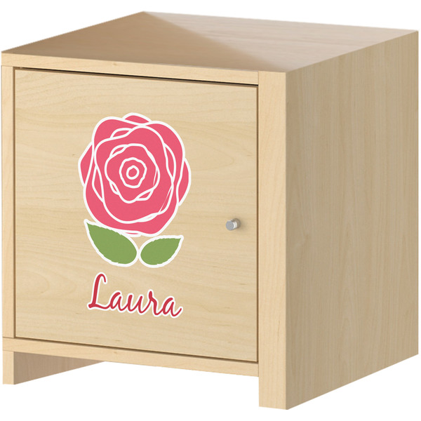 Roses Wall Graphic on Wooden Cabinet