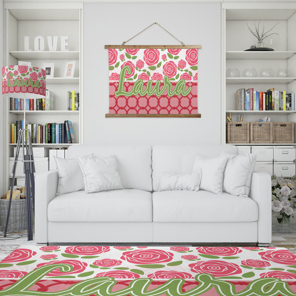 Roses Wall Hanging Tapestry - IN CONTEXT