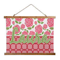 Roses Wall Hanging Tapestry - Wide (Personalized)