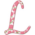 Roses Letter Decal - Medium (Personalized)