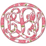 Roses Monogram Decal - Small (Personalized)