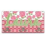 Roses Wall Mounted Coat Rack (Personalized)