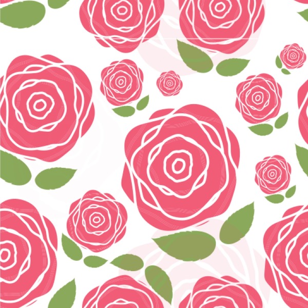 Custom Roses Wallpaper & Surface Covering (Water Activated 24"x 24" Sample)