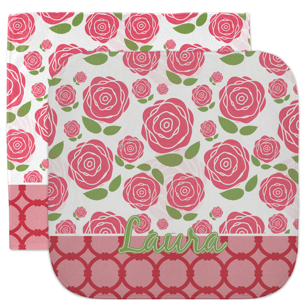 Custom Roses Facecloth / Wash Cloth (Personalized)