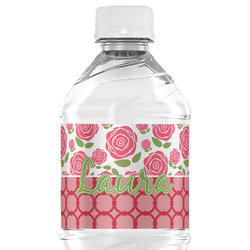 Roses Water Bottle Labels - Custom Sized (Personalized)
