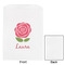Roses White Treat Bag - Front & Back View