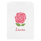 Roses White Treat Bag - Front View