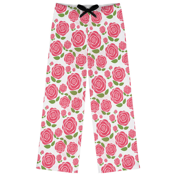 Custom Roses Womens Pajama Pants - XS