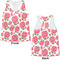 Roses Womens Racerback Tank Tops - Medium - Front and Back