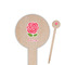 Roses Wooden 6" Food Pick - Round - Closeup