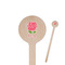 Roses Wooden 6" Stir Stick - Round - Closeup
