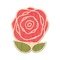 Roses Wooden Sticker - Main