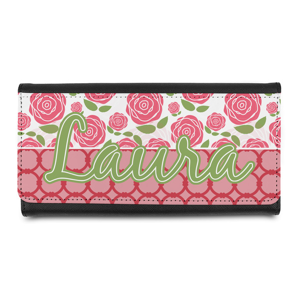 Custom Roses Leatherette Ladies Wallet (Personalized)