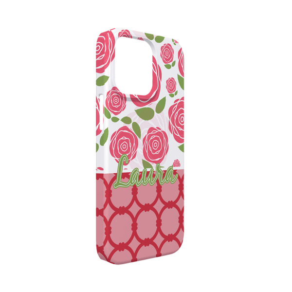 Custom Roses iPhone Case - Plastic - iPhone 13 Mini (Personalized)