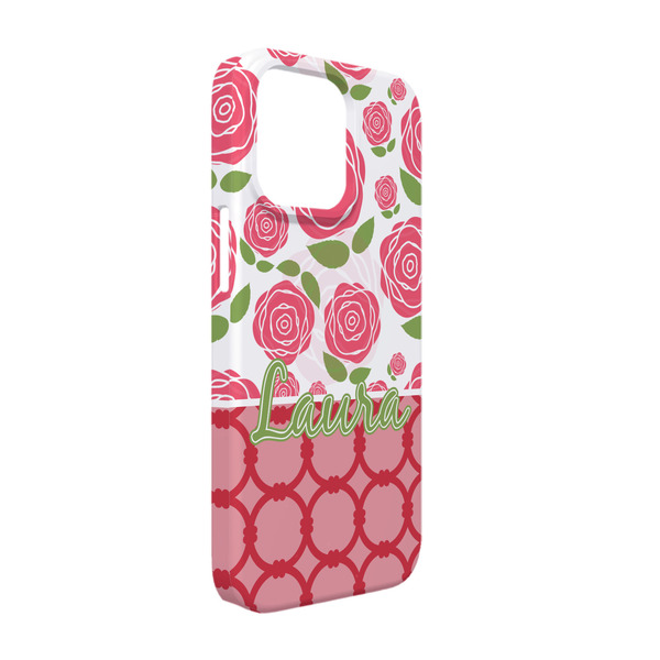 Custom Roses iPhone Case - Plastic - iPhone 13 Pro (Personalized)