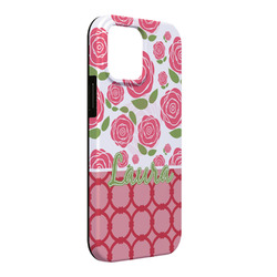 Roses iPhone Case - Rubber Lined - iPhone 13 Pro Max (Personalized)