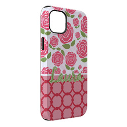 Roses iPhone Case - Rubber Lined - iPhone 14 Plus (Personalized)