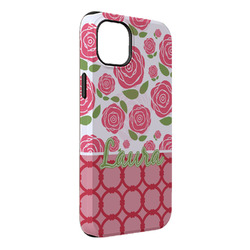 Roses iPhone Case - Rubber Lined - iPhone 14 Pro Max (Personalized)