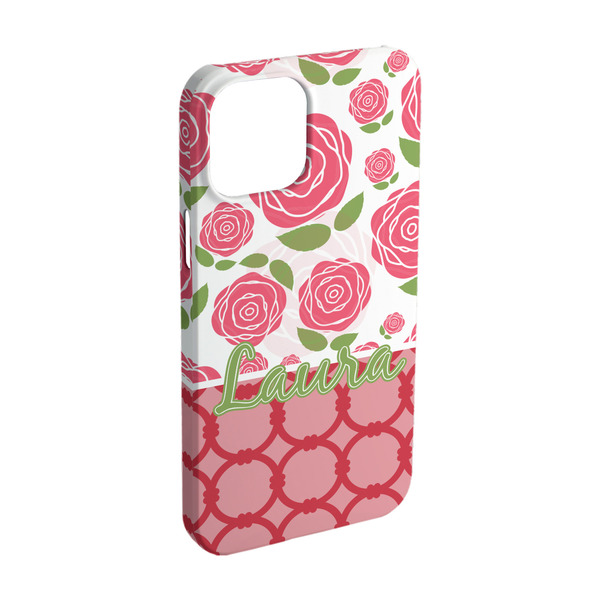 Custom Roses iPhone Case - Plastic - iPhone 15 (Personalized)