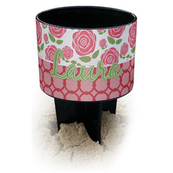 Roses Black Beach Spiker Drink Holder (Personalized)