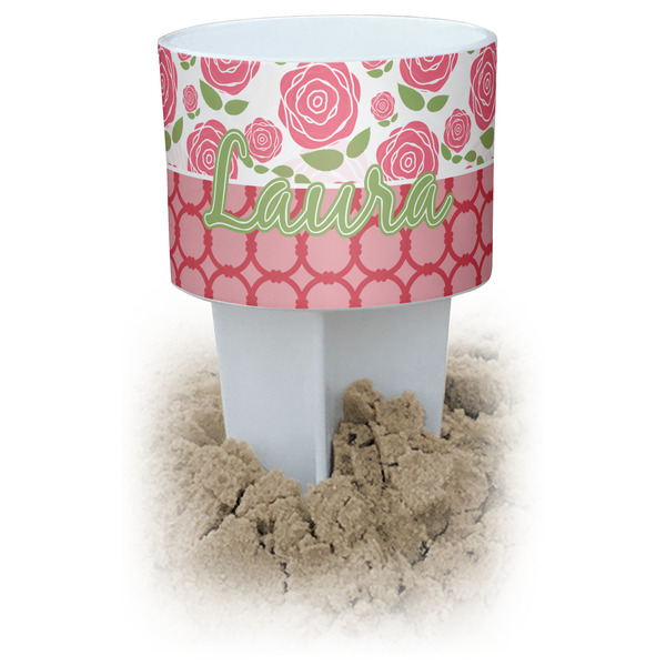 Custom Roses Beach Spiker Drink Holder (Personalized)