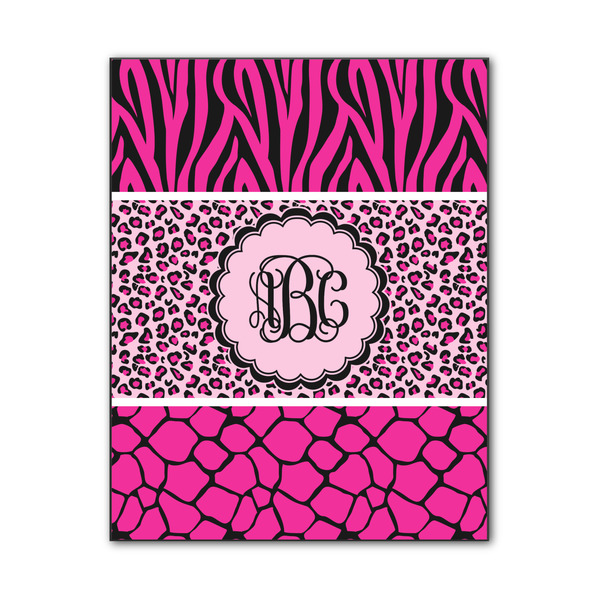 Custom Triple Animal Print Wood Print - 11x14 (Personalized)