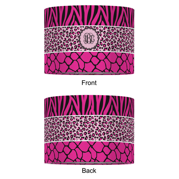 Triple Animal Print 12" Drum Lampshade - APPROVAL (Fabric)