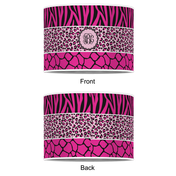 Triple Animal Print 12" Drum Lampshade - APPROVAL (Poly Film)