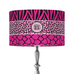 Triple Animal Print 12" Drum Lamp Shade - Fabric (Personalized)