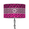 Triple Animal Print 12" Drum Lampshade - ON STAND (Fabric)
