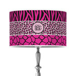 Triple Animal Print 12" Drum Lamp Shade - Poly-film (Personalized)