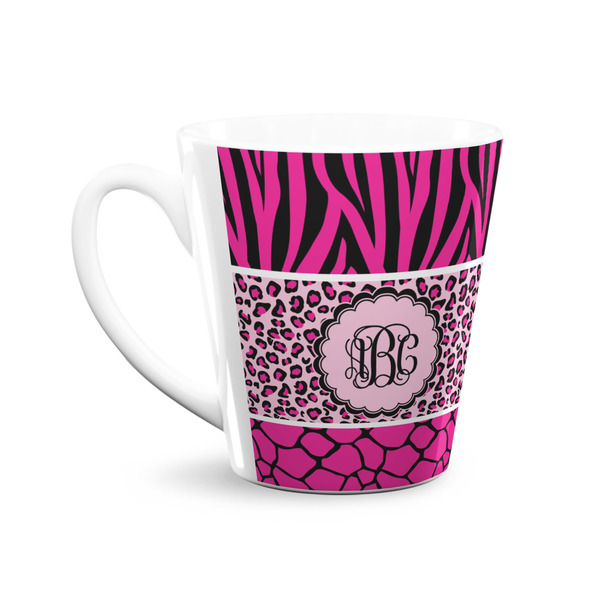 Triple Animal Print 12 Oz Latte Mug - Front