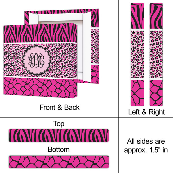 Triple Animal Print 12x12 - Canvas Print - Approval