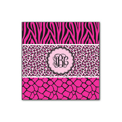 Triple Animal Print Wood Print - 12x12 (Personalized)