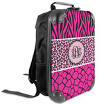 Triple Animal Print Kids Hard Shell Backpack (Personalized)