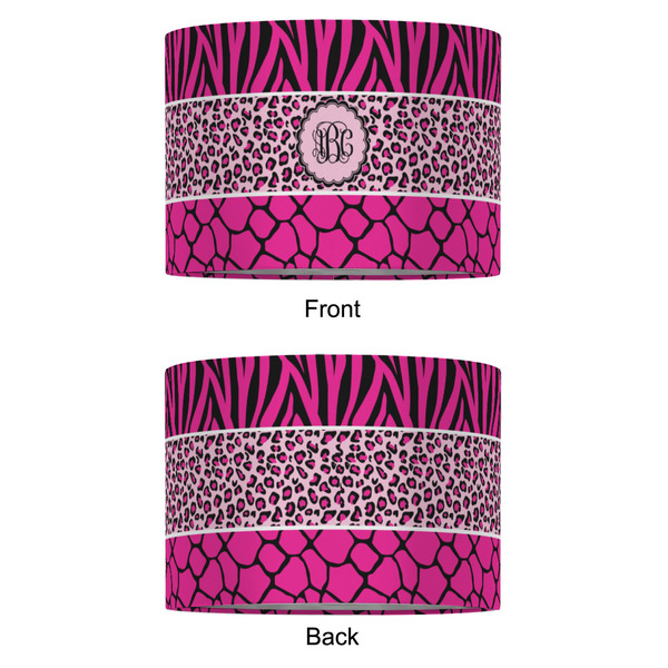 Triple Animal Print 16" Drum Lampshade - APPROVAL (Fabric)