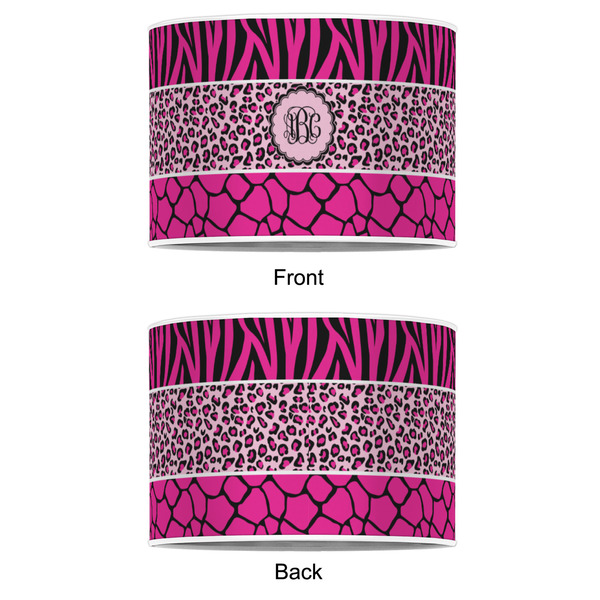 Triple Animal Print 16" Drum Lampshade - APPROVAL (Poly Film)