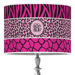 Triple Animal Print 16" Drum Lamp Shade - Poly-film (Personalized)