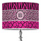 Triple Animal Print 16" Drum Lampshade - ON STAND (Poly Film)