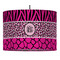 Triple Animal Print Drum Pendant Lamp (Personalized)
