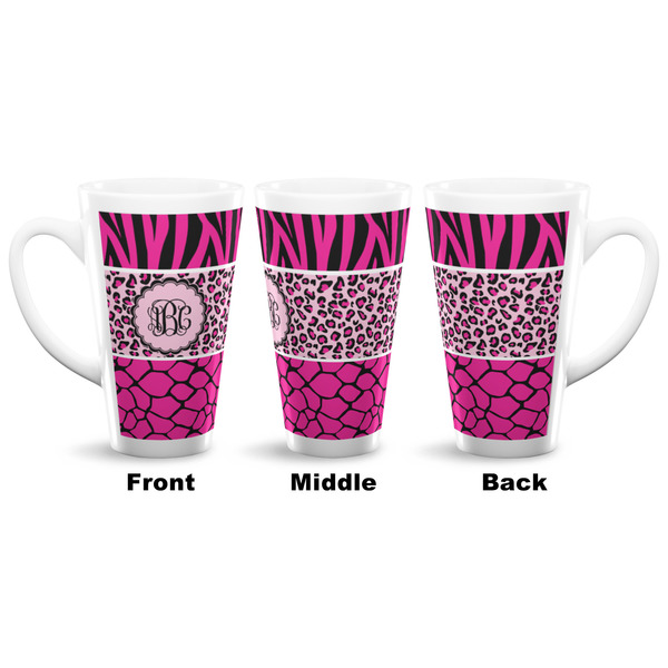 Triple Animal Print 16 Oz Latte Mug - Approval