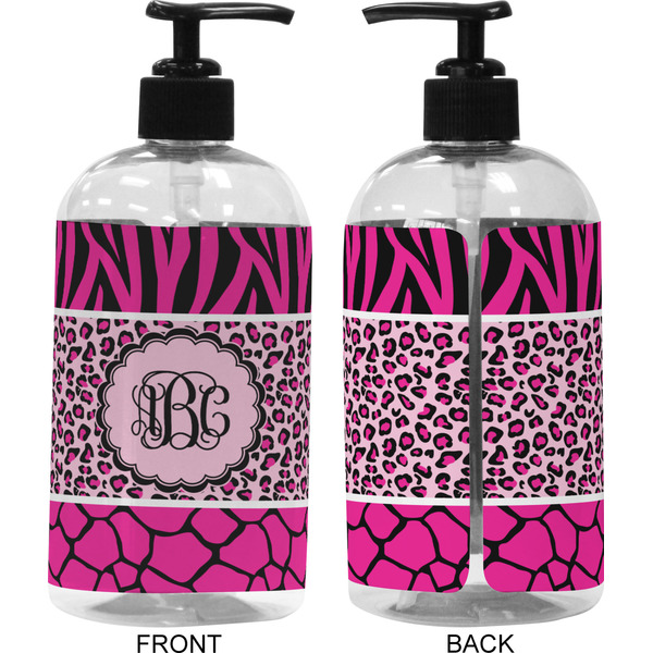Triple Animal Print 16 oz Plastic Liquid Dispenser (Approval)