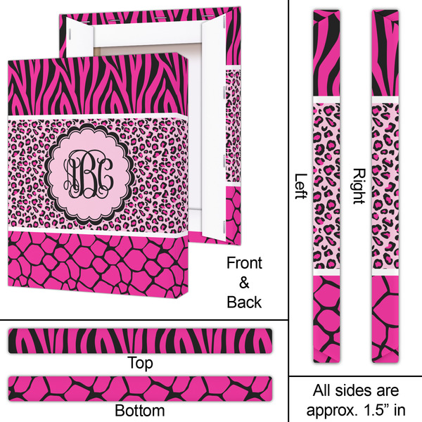 Triple Animal Print 16x20 - Canvas Print - Approval