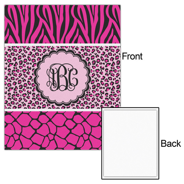 Triple Animal Print 16x20 - Matte Poster - Front & Back