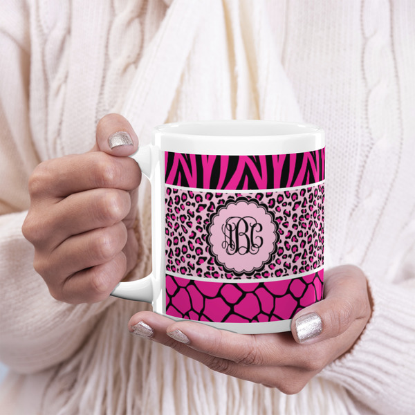 Triple Animal Print 20oz Coffee Mug - LIFESTYLE