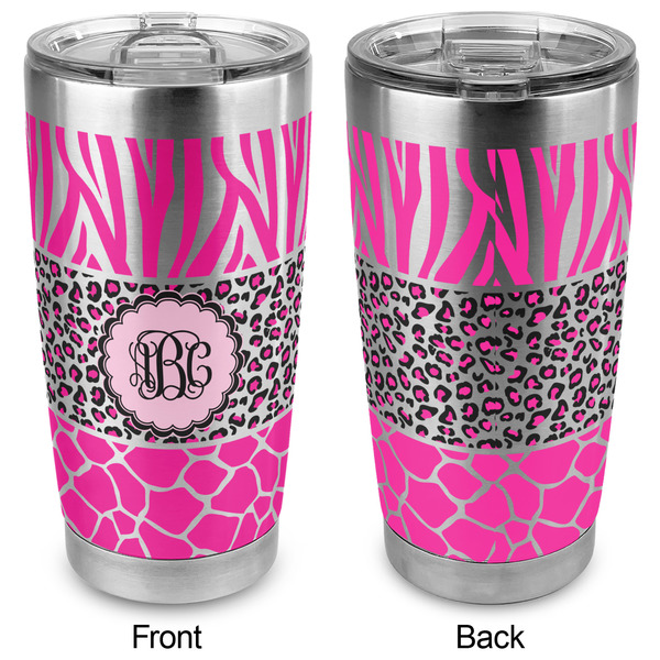 Triple Animal Print 20oz SS Tumbler - Full Print - Approval
